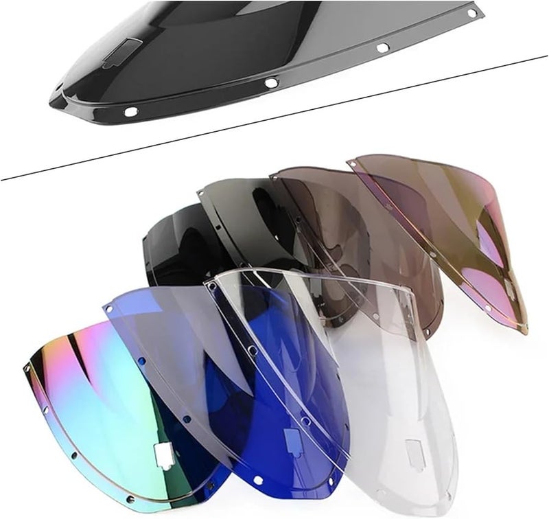 White Iridium Motorcycle Windscreen Windshield Deflector For Ducati 749 749R 749S 999 999R 999S 2005 2007 Universal Fit - Image 4