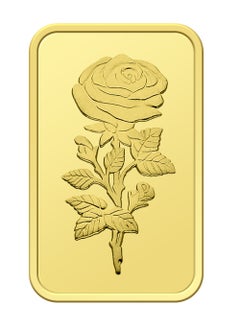 FK Jewellers 50g Pure 999.9 Fine Gold Bar 24KT Dubai with Flower Design - 50 Grams  - Image 2