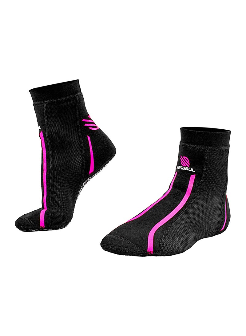 Sanabul  New Item Foot Grip Socks For Men & Women | Mma, Kickboxing, Wrestling, Pilates, Yoga Anti Slip Socks, Non Slip Socks (Medium, Pink)  - Image 2