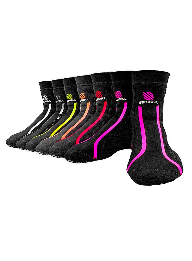 Sanabul  New Item Foot Grip Socks For Men & Women | Mma, Kickboxing, Wrestling, Pilates, Yoga Anti Slip Socks, Non Slip Socks (Medium, Pink)  - Image 4