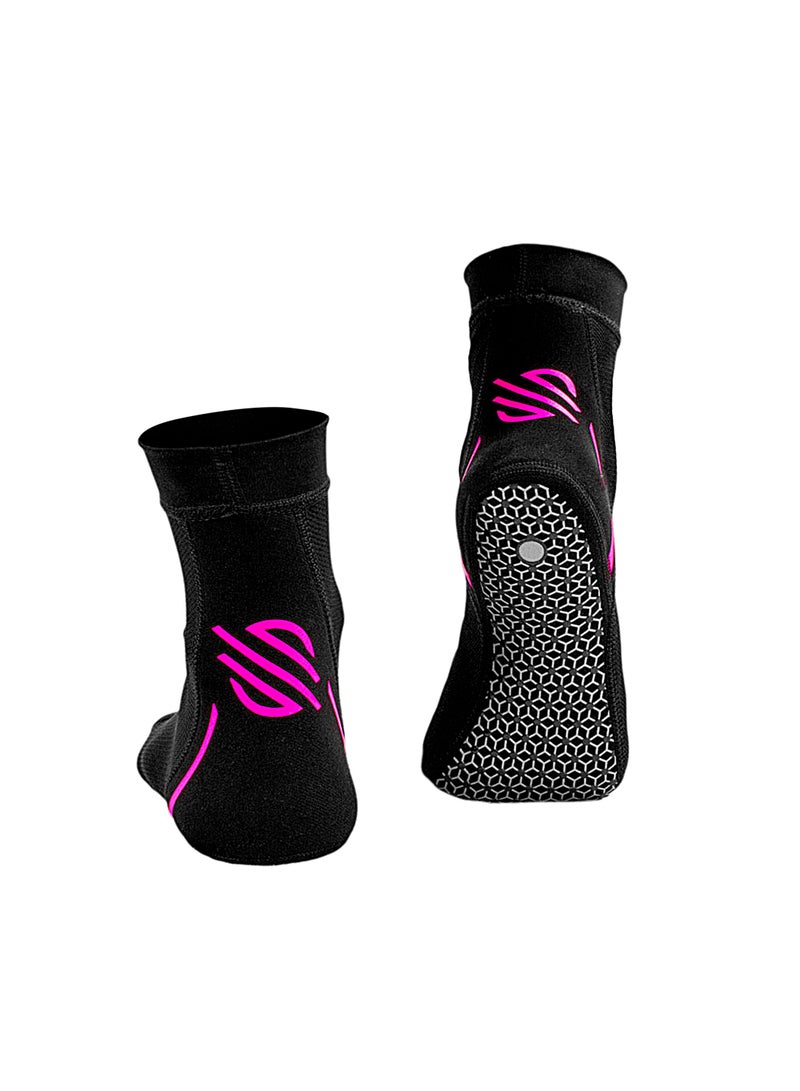 Sanabul  New Item Foot Grip Socks For Men & Women | Mma, Kickboxing, Wrestling, Pilates, Yoga Anti Slip Socks, Non Slip Socks (Medium, Pink)  - Image 3