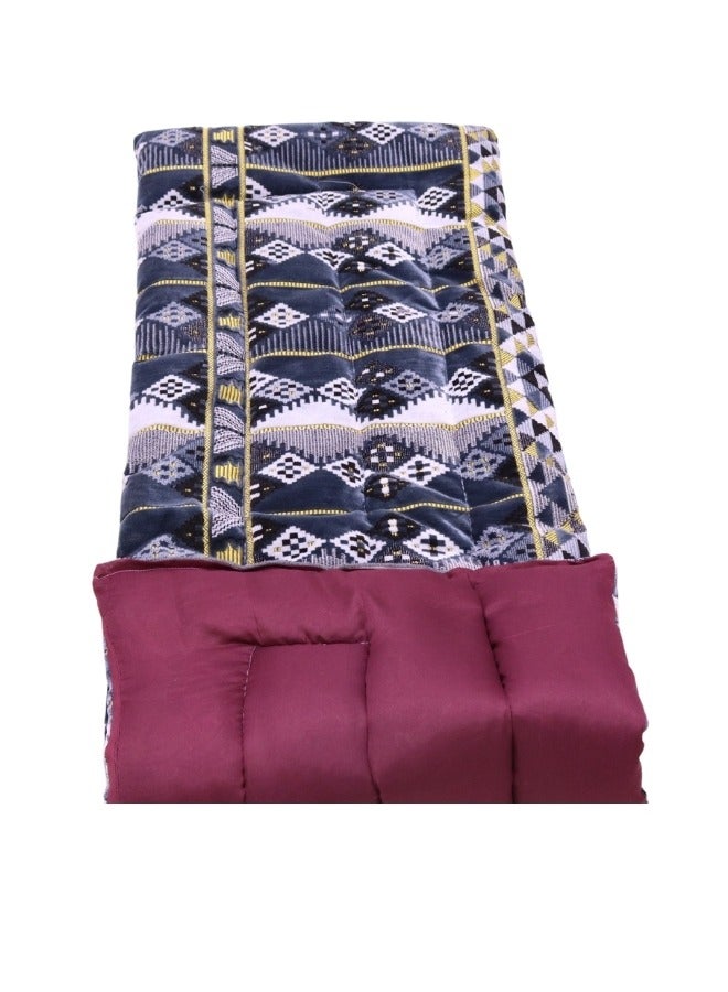 SMART HOME Cotton sleeping blanket for camps and rest houses, soft to the touch, made of high-quality materials, natural cotton blanket for one person, size 190*70*6 cm - Image 2
