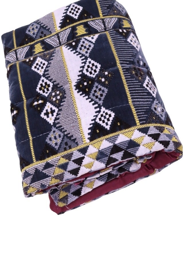 SMART HOME Cotton sleeping blanket for camps and rest houses, soft to the touch, made of high-quality materials, natural cotton blanket for one person, size 190*70*6 cm - Image 5