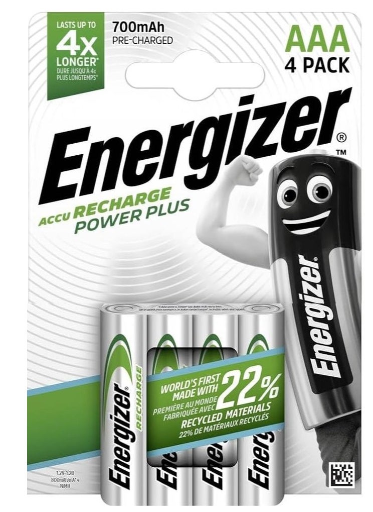 Energizer Energizer Rechargeable Batteries AAA 4pcs  - Image 1