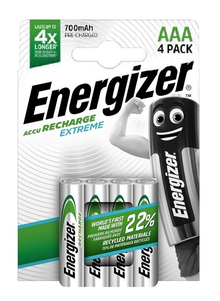 Energizer - Energizer Rechargeable Batteries AAA 4pcs - Image 1