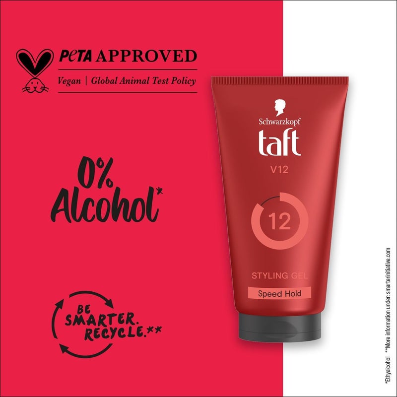 taft V12 Power Styling Gel, For Long-lasting Speed Hold, 150ML (packaging may vary) - Image 3