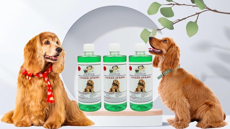 Swacch Shampoo Specially Formulated for Cocker Spaniel 500ML Pack of 3 Neem Alovera - Image 1