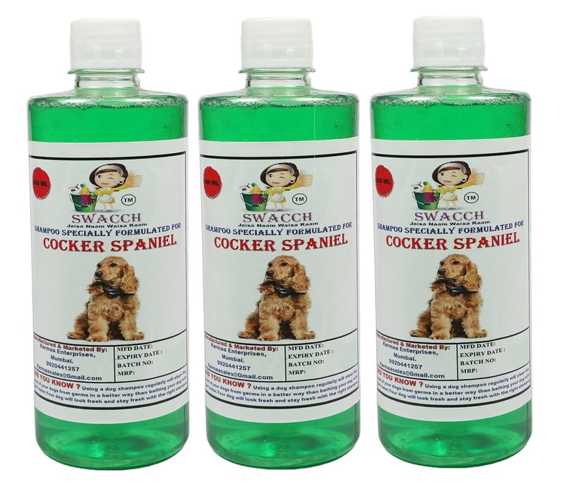Swacch Shampoo Specially Formulated for Cocker Spaniel 500ML Pack of 3 Neem Alovera - Image 2