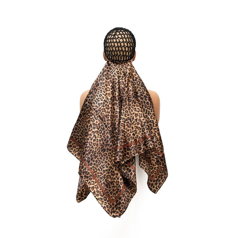ROSEBONY Wrap Cap Hair Net with Scarf, Heatless Silk Press Hair Care, Shower Cap (color-3) - Image 1