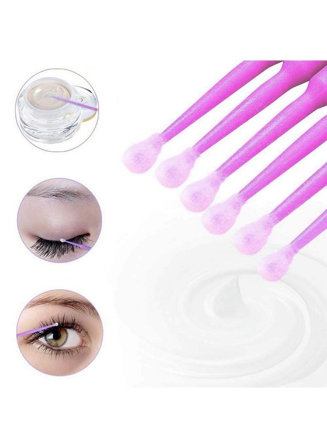 Amber Lash Disposable Micro Brushes Applicators For Eyelashes Extensions Lintfree 2Mm X 200 Ct (Black)  - Image 2