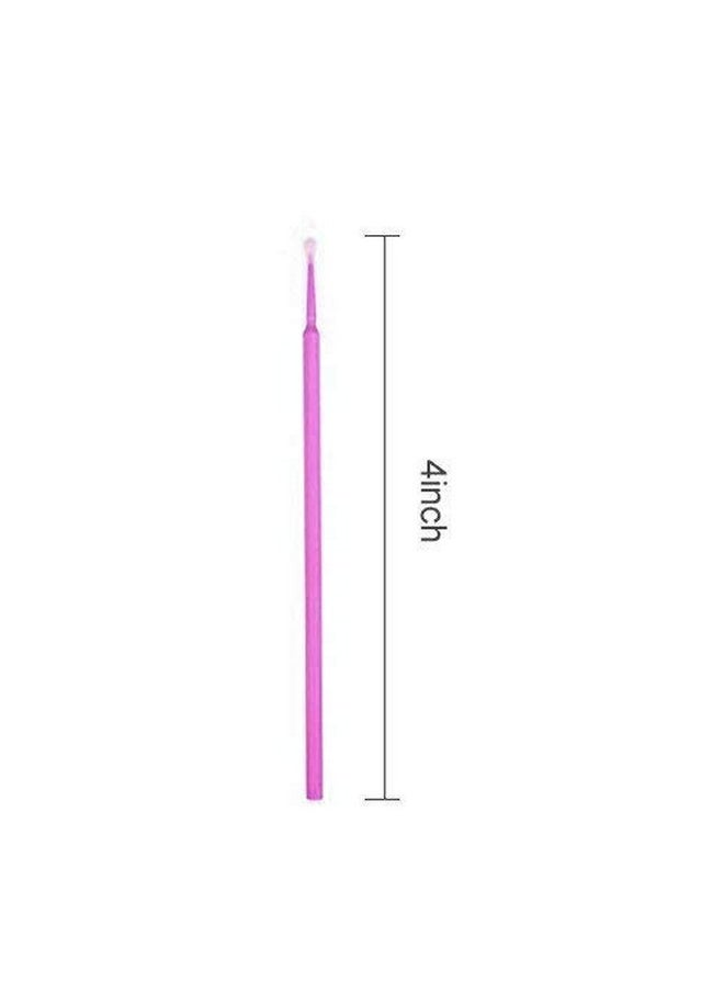 Amber Lash Disposable Micro Brushes Applicators For Eyelashes Extensions Lintfree 2Mm X 200 Ct (Black)  - Image 4