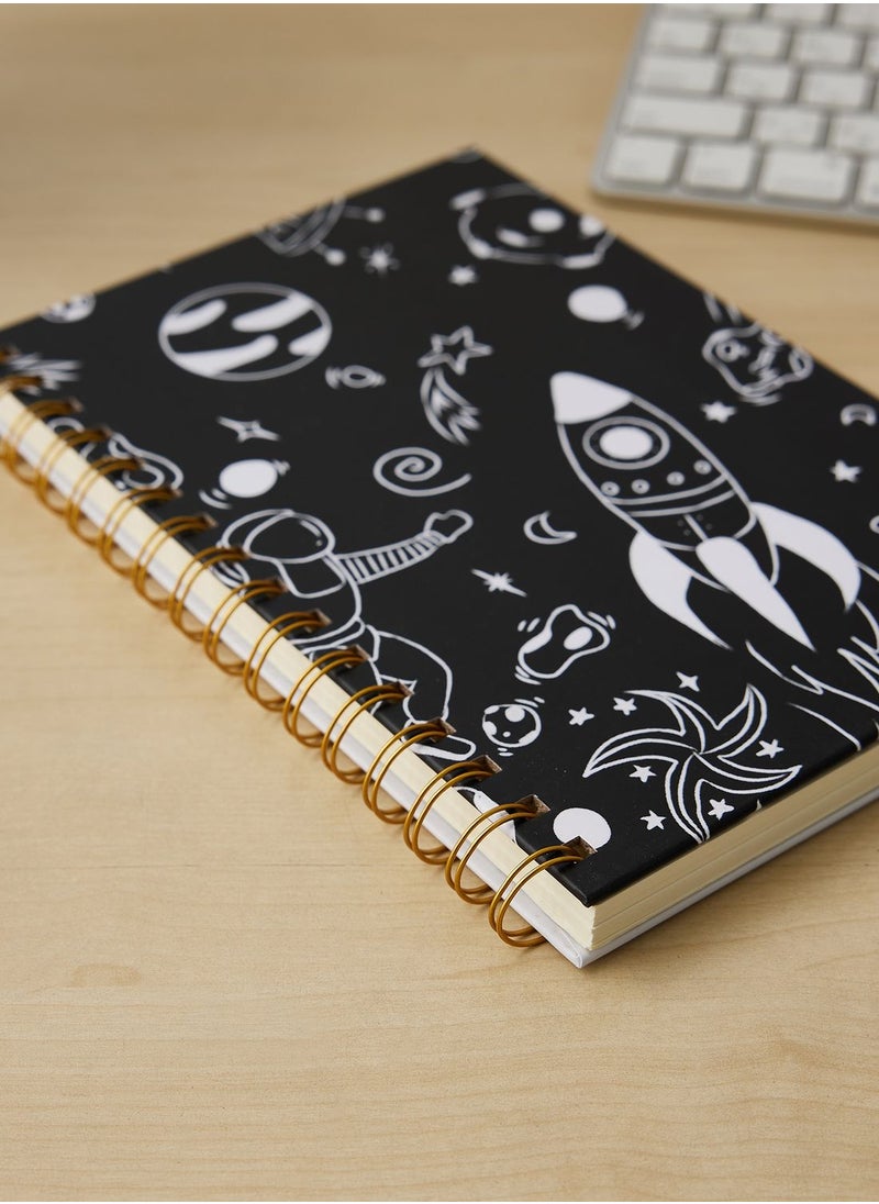 AURORA - A5 Black Space Notebook - Image 1