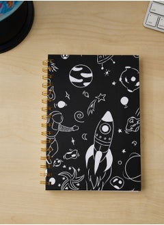 A5 Black Space Notebook