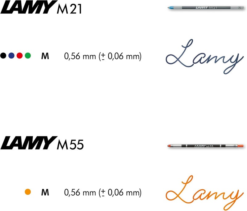 Lamy Tri Pen Set Multisystem Pen - Black with Blue and Red Ink - Image 4