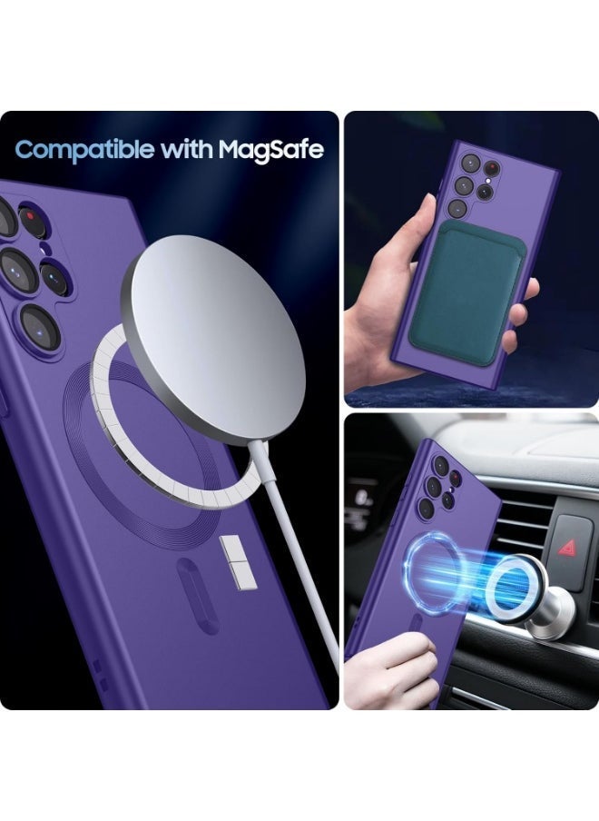 Raxoom Samsung Galaxy S22 Ultra Case Cover Compatible with MagSafe | Slim Thin Magnetic Case for Samsung Galaxy S22 Ultra 6.8-Inch | Lightweight Shockproof Clear Back Cover | Anti-Scratch Protective Design | Wireless Charging Friendly with Precise Cutouts - Image 5