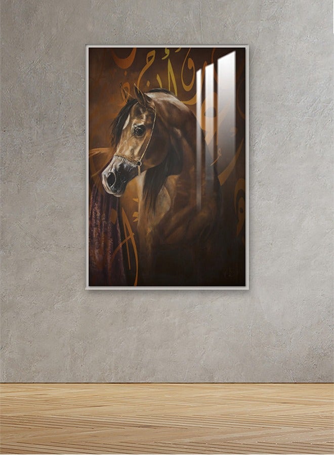 Marktna Decorative Wall Art Painting 120X80Cm With Animals Design Black Frame And A Transparent Acrylic Layer 0.5Kg - Image 1