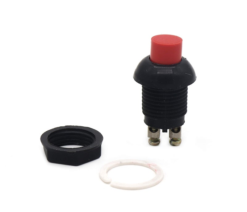 Electronicspices Electronic Spices Push Button Horn Switch Round OFF-ON 1A/125V 2PIN Pack of 5 - Image 5
