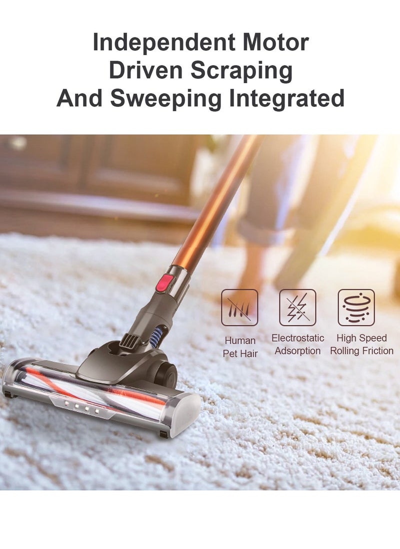 25KPa Cordless Vacuum Cleaner,150w Brushless Motor,Strong Suction,6 in 1 Stick Vacuum Cleaner,Powerful LED Headlights, 45Mins Long Runtime,Applicable to Hardwood Floor Carpet Pet Car Cleaning - pzsku/Z51D34D343C065AADAA93Z/45/_/1731293489/48fc0be5-6f35-4b9d-8147-0ec89c1b7d7a