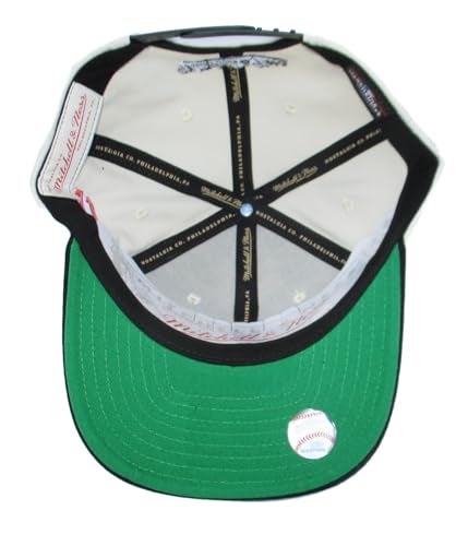 Mitchell Ness قبعة قابلة للتعديل من ميتشل آند نيس MLB أوف وورد برو سناب باك - أبيض Off White (الولايات المتحدة، ألفا، مقاس واحد، أبيض Off White، نيويورك يانكيز) - Image 4