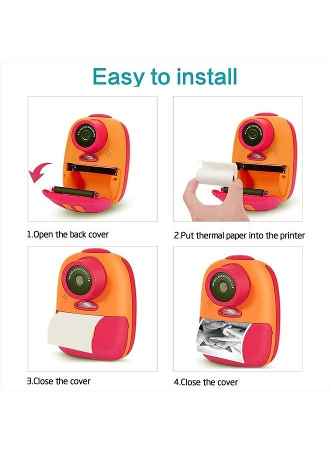 Biubee 9 Rolls Kids Instant Camera Refill Print Paper- Photo Printer Thermal Paper Rolls Instant Print Camera Refill Paper for Kid's Instant Camera Favors Supplies  - Image 4