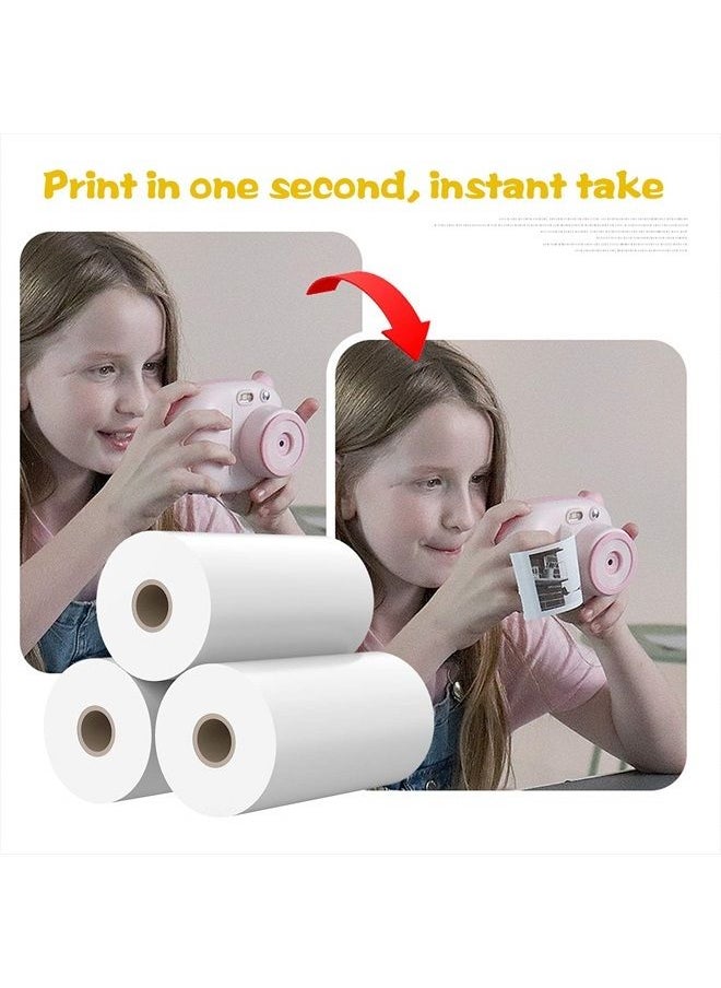 Biubee 9 Rolls Kids Instant Camera Refill Print Paper- Photo Printer Thermal Paper Rolls Instant Print Camera Refill Paper for Kid's Instant Camera Favors Supplies  - Image 5