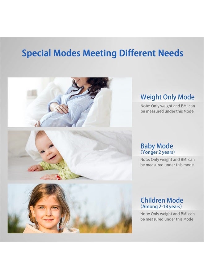 Vitafit موازين ذكية لوزن الجسم ونسبة الدهون، موازين احترافية منذ 2001، ميزان حمام رقمي لاسلكي لتطبيق مزامنة الماء والعضلات BMI، 400 رطل، فضي - Image 5