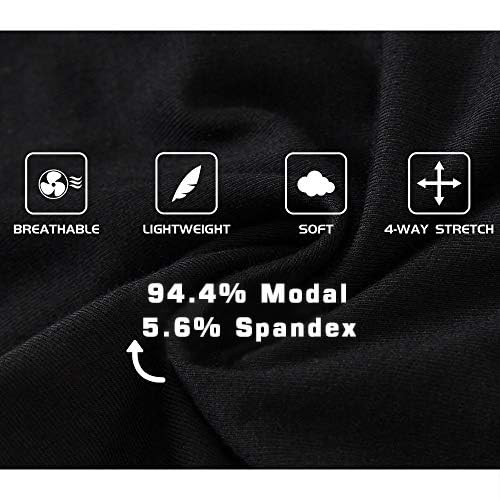AIRIKE Boxer Briefs Men Pack Long Leg Soft Black Underwear Big Size and Tall Underpants - Image 4