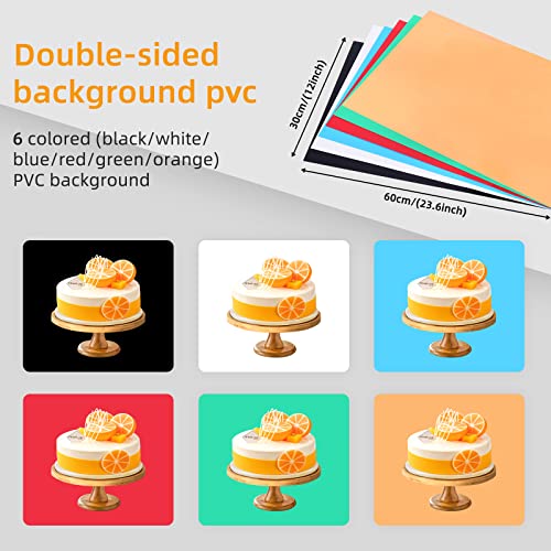 Lightdow 12"x12"x12" Photo Studio Light Box Photography with Desktop Tripod & 120 LEDs (CRI>95), 6 Backdrops - Portable/Dimmable Folding Shooting Tents for Toys/Jewelry/Watches/Cosmetics - Image 5