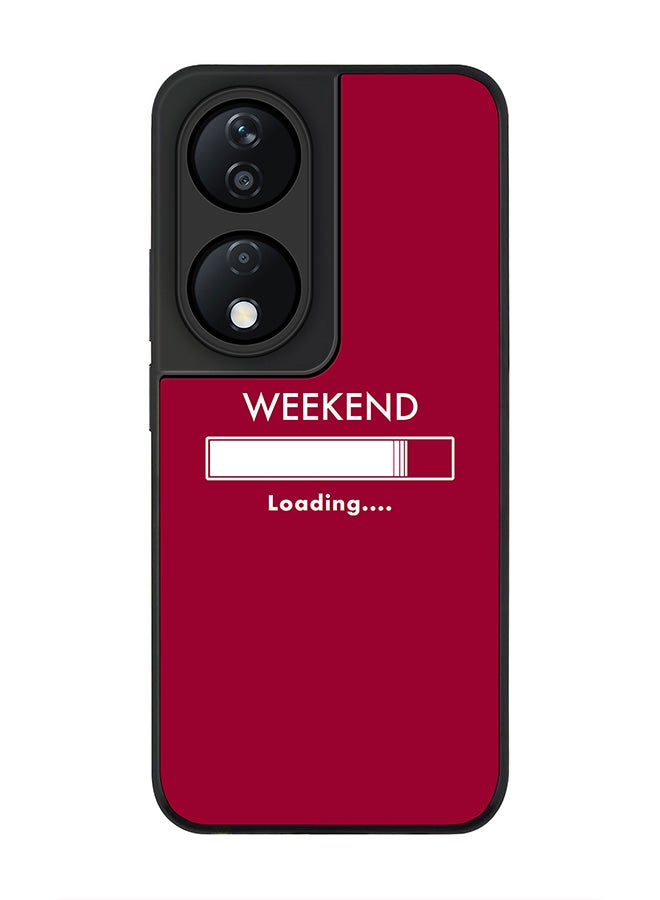 Stylizedd Rugged Black Edge Case for Honor X7b, Slim fit Soft Case Flexible Rubber Edges Anti Drop TPU Gel Thin Cover -  Weekend loading - Image 1