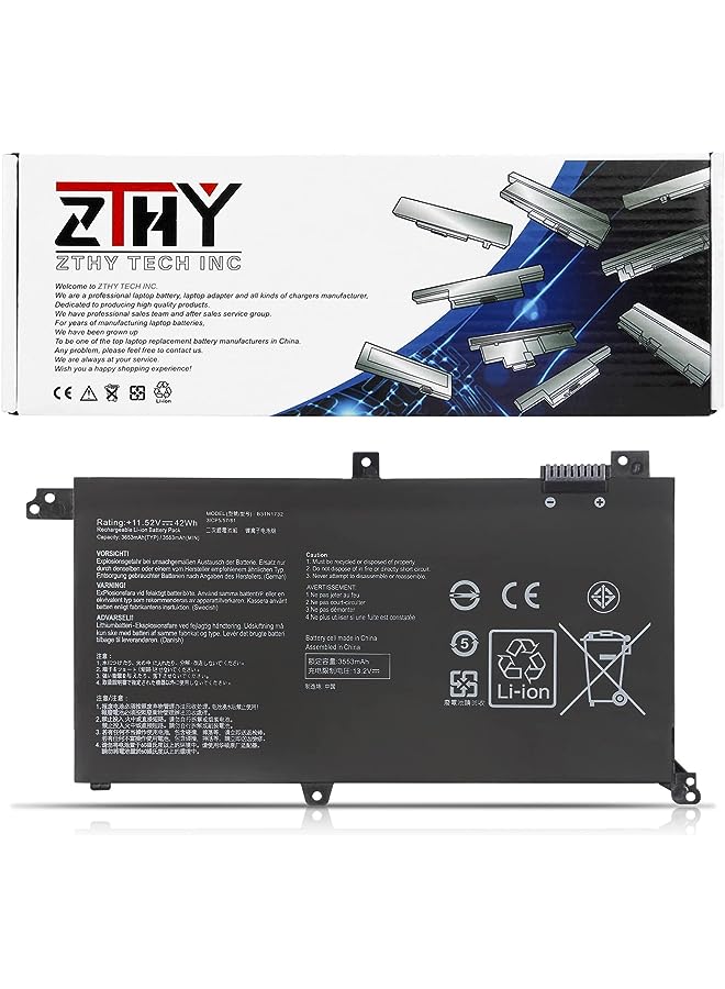 ZTHY 42Wh B31N1732 Laptop Battery Replacement For Asus Vivobook S14 S430Fa S430Fn S430Ua S430Uf S430Un X430Fa X430Fn X430Uf X430Un B31Bi9H 0B200-02960000 0B200-02960400 - Image 1