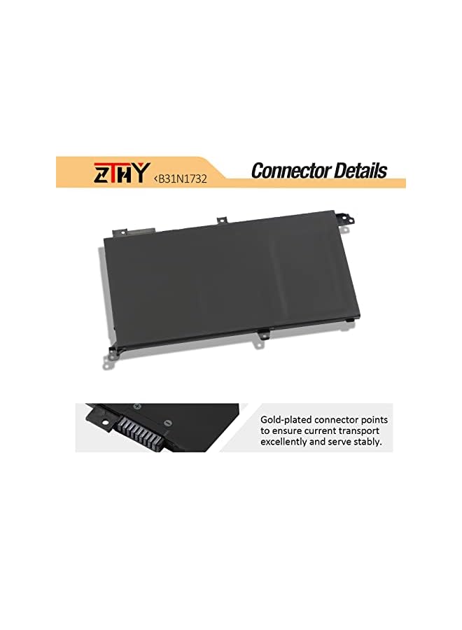 ZTHY 42Wh B31N1732 Laptop Battery Replacement For Asus Vivobook S14 S430Fa S430Fn S430Ua S430Uf S430Un X430Fa X430Fn X430Uf X430Un B31Bi9H 0B200-02960000 0B200-02960400 - Image 4