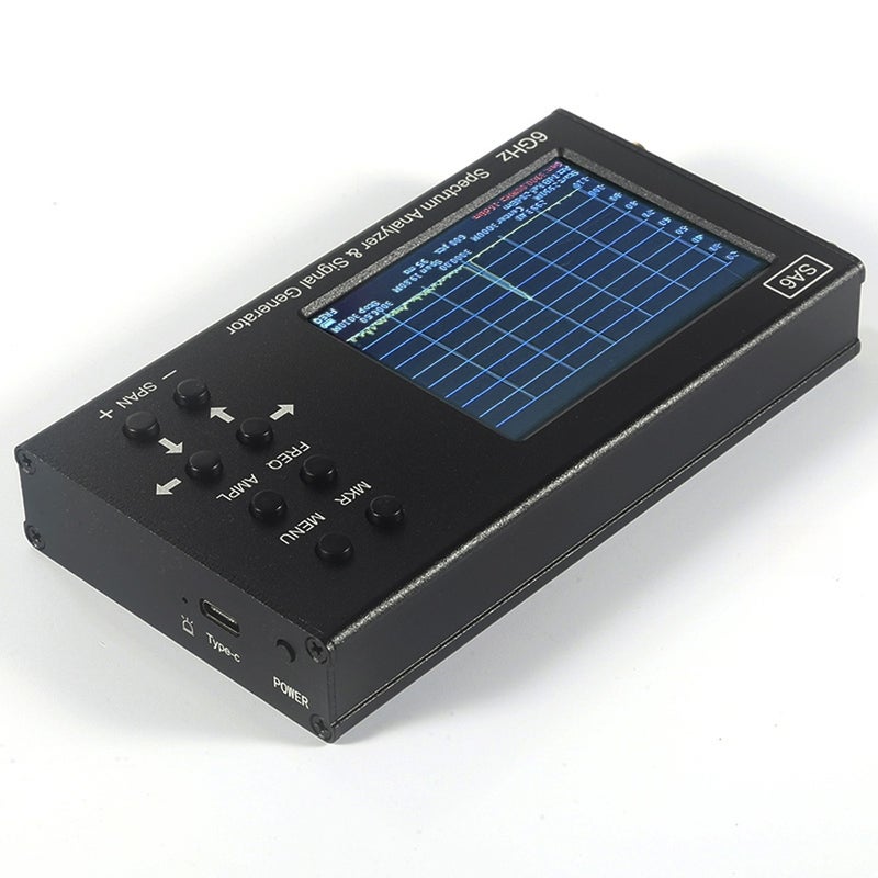 SA6 Portable Spectrum Analyzer Signal Generator 3.2 inch Touched Screen Multifunctional Handheld Spectrum Analyzer Signalizer Signal Tester - Image 5
