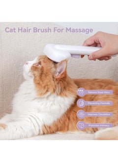 Meetion Cat Brush for Shedding and Grooming, Self Cleaning Slicker Brush for Short or Long Haired Cats, Pet Dog Hair Brush for Puppy Kitten Massage Removes Loose Undercoat, Mats, Tangled Hair, Shed Fur  - Image 5