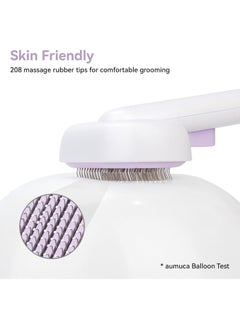 Meetion Cat Brush for Shedding and Grooming, Self Cleaning Slicker Brush for Short or Long Haired Cats, Pet Dog Hair Brush for Puppy Kitten Massage Removes Loose Undercoat, Mats, Tangled Hair, Shed Fur  - Image 3
