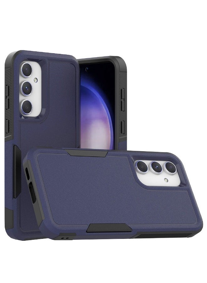 RUGGED SHIELD Samsung Galaxy S23 FE Case, Dual Layer Protective Heavy Duty Cell Phone Cover, Super Shockproof Drop Protection Case Cover for Samsung Galaxy S23 FE 5G 2023, Dark Blue  - Image 1