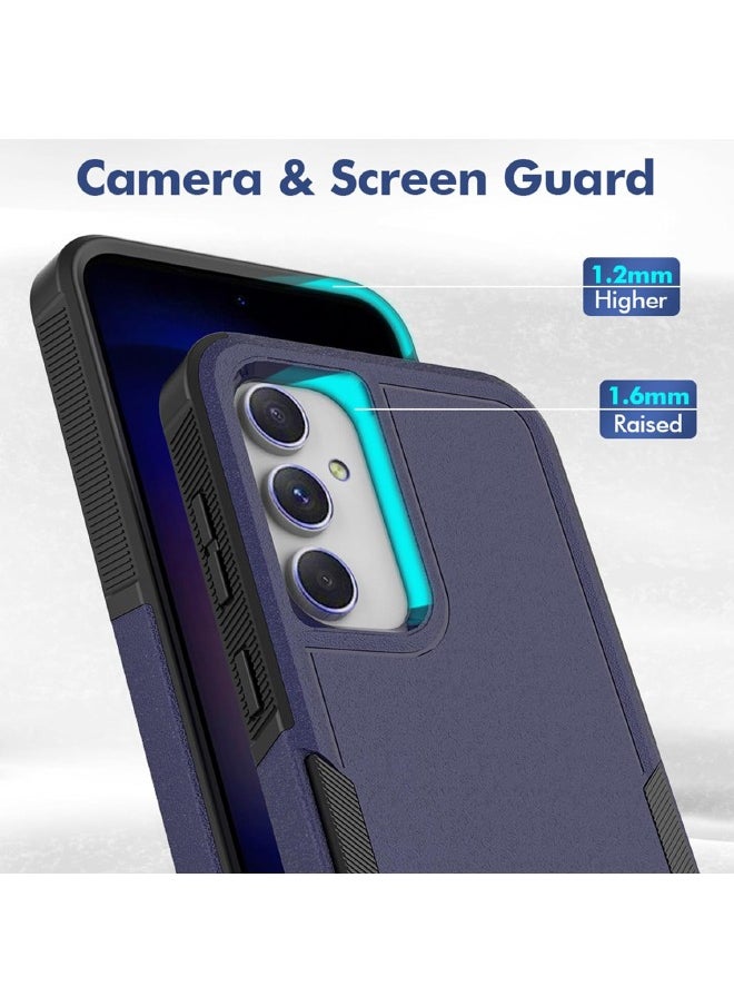 RUGGED SHIELD Samsung Galaxy S23 FE Case, Dual Layer Protective Heavy Duty Cell Phone Cover, Super Shockproof Drop Protection Case Cover for Samsung Galaxy S23 FE 5G 2023, Dark Blue  - Image 4