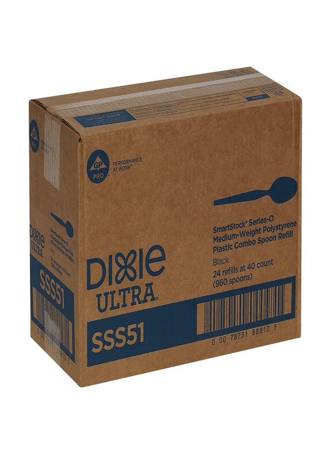 Dixie SSS51 Spoon Refill, for SmartStock Dispenser, 960/CT, Black - Image 4