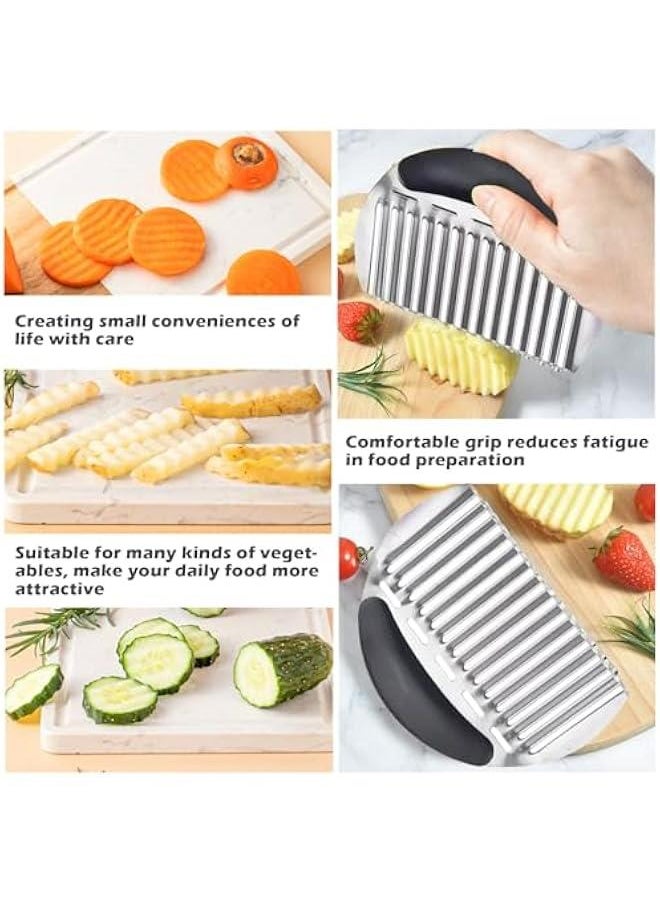 Stainless Steel Wavy Slicer French Fry Cutter with Handle, Large Crinkle Potato Chopper for Carrot Vegetable_cutting Tools - pzsku/Z51D40B8CA597625D2AE9Z/45/_/1729171340/005a19db-305e-42d9-9767-ae5ebfba6ffb