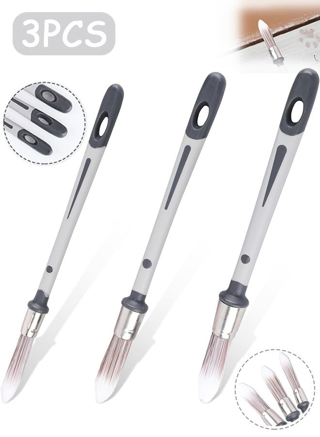 Quantum 3 PCS Paint Brushes, Trim Paint Brushes Edge Painting Tool, Paint Brushes for Painting Walls Furniture Corners - Image 1