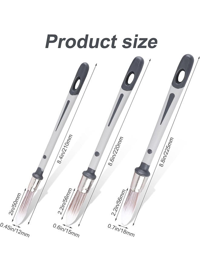 Quantum 3 PCS Paint Brushes, Trim Paint Brushes Edge Painting Tool, Paint Brushes for Painting Walls Furniture Corners - Image 2