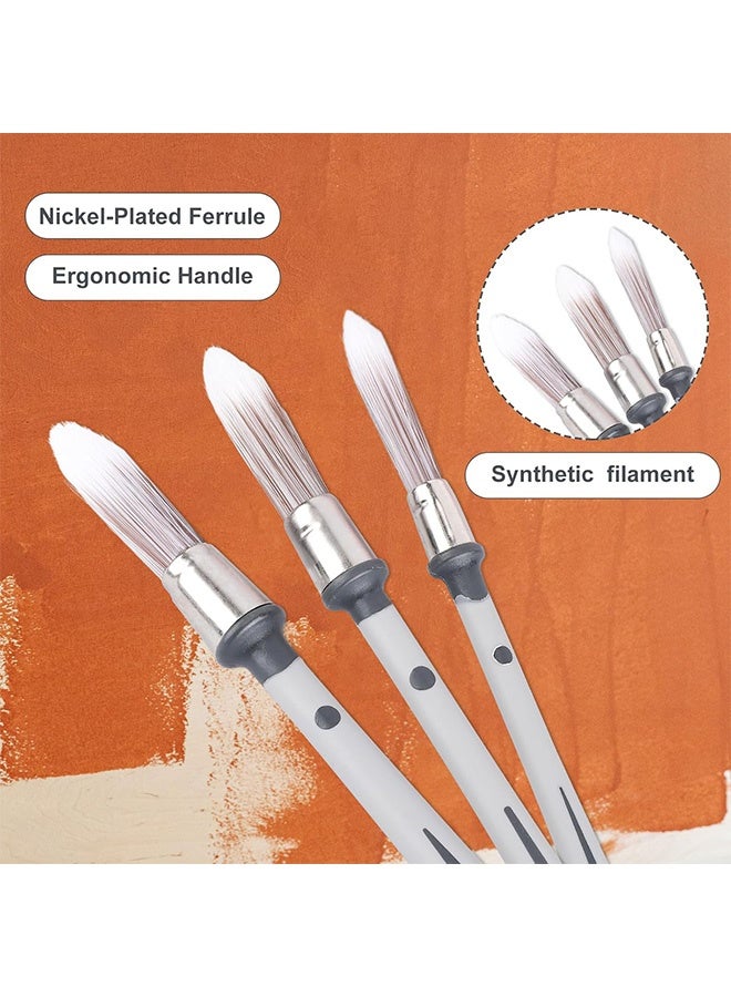 Quantum 3 PCS Paint Brushes, Trim Paint Brushes Edge Painting Tool, Paint Brushes for Painting Walls Furniture Corners - Image 4