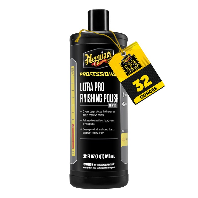 Meguiar's بوليش ميغوايرز المحترف الفائق M21032 - احصل على لمسة نهائية تشبه المرآة على سيارتك - إزالة الدوامات والهولوجرامات مع زيادة اللمعان والبريق، 32 أونصة - Image 1