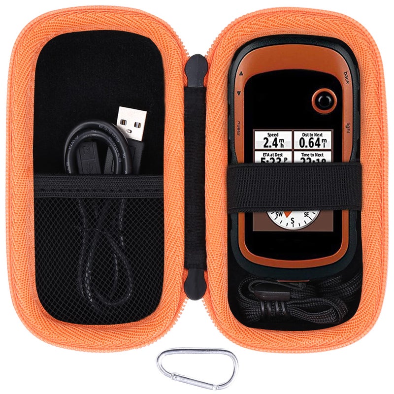 Aenllosi Hard Carrying Case Replacement for Garmin eTrex 20/20x/30x/22x/32x Handheld GPS by Aenllosi (Orange Zipper) - Image 1
