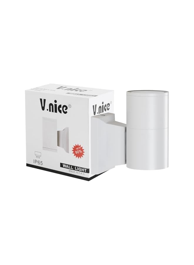 V.nice Outdoor Wall Light GU10 Up Down Light – IP65 Waterproof Exterior Sconce Lamp, 2 Sizes & 2 Colors, Aluminum Modern Wall Lamp for Porch, Patio, Doorway, Garden - Image 1