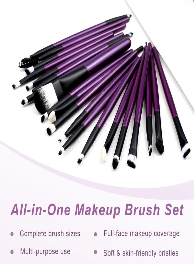 Brvlsoc Professional Makeup Brush Set - Complete Face & Eye Makeup Brushes for Powder, Concealer, Eyeshadow, Eyebrow & Lip Application, Soft Synthetic Bristles - Image 5