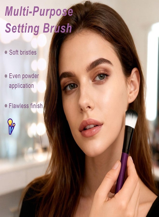 Brvlsoc Professional Makeup Brush Set - Complete Face & Eye Makeup Brushes for Powder, Concealer, Eyeshadow, Eyebrow & Lip Application, Soft Synthetic Bristles - Image 3
