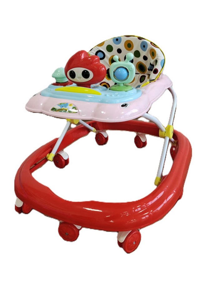 kiddoz Adjustable Baby Walker - Red 