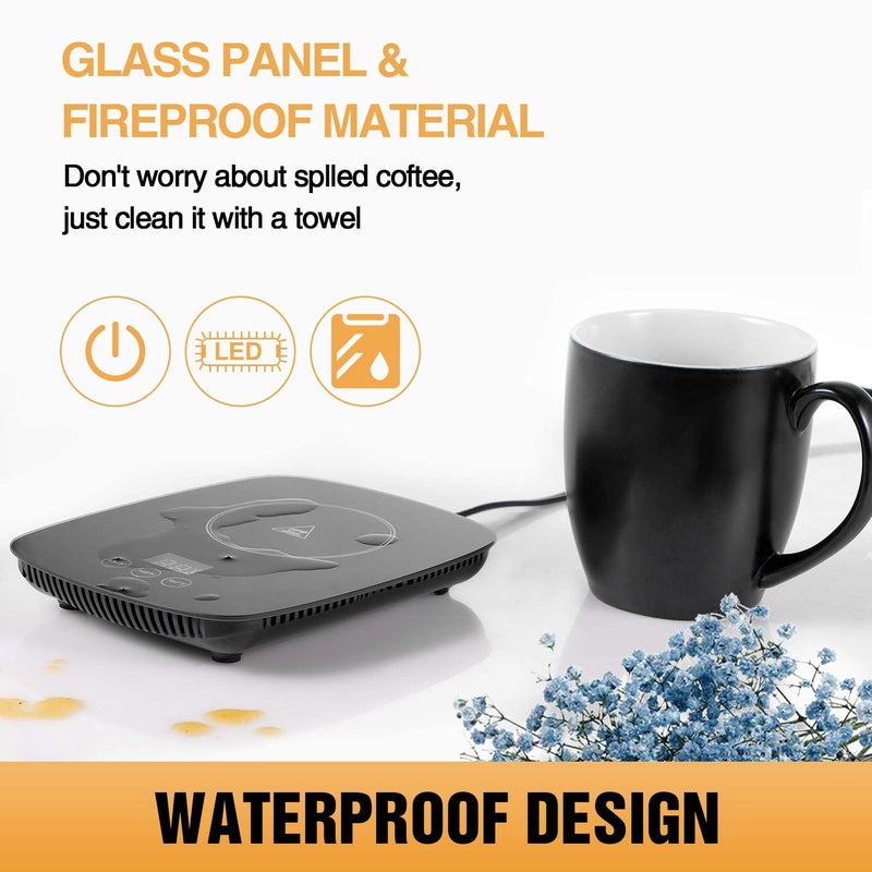 YEOSEN Coffee Mug Warmer,Upgrade Coffee Cup Warmer with 3 Temperature Setting, Adjustable Temperature Beverage Warmer with Auto Shut Off (Without Mug) - Image 5