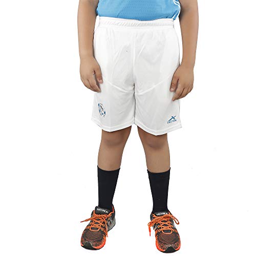 Vector X VSK-005 Polyester Material Shorts for Kids (White, 28) - Image 1