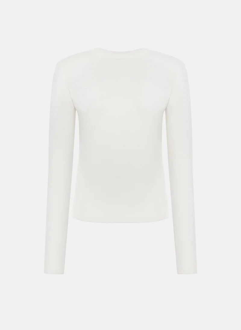 Lichi  Knitted jumper with Asian-inspired detailing for Women | Best Price UAE
